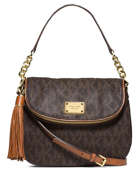 michael kors taschenanhänger tassel braun|michael kors jet set.